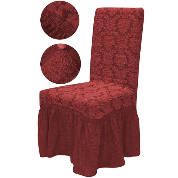 Pokrowce Żakardowe na Krzesła ze Spódnicą